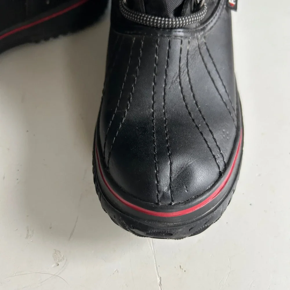 Pajar Tall Winter‎ Duck Snow boots Women EUR 39 US 7 - 7.5 Black Lace up Sherpa